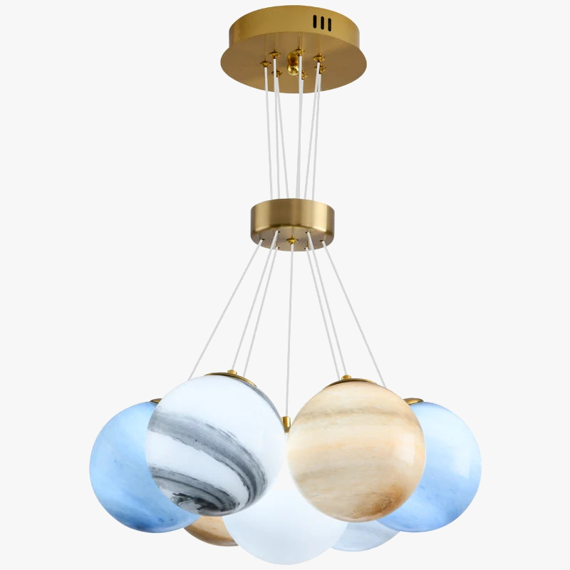 suspension design moderne en forme de lune