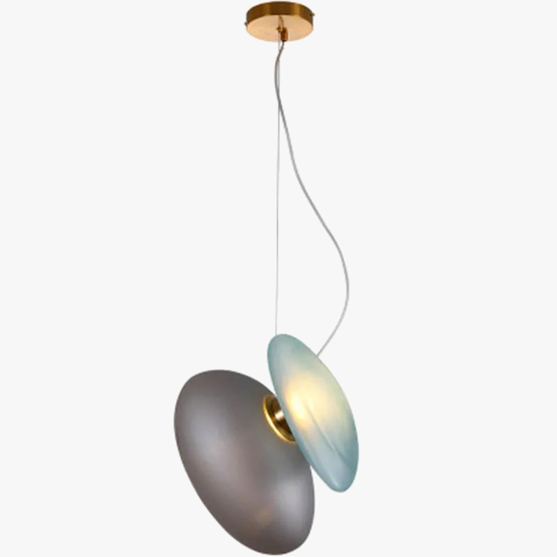 suspension design moderne en verre pour décoration intérieure