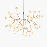 Suspension design moderne LED arbre couleur cuivré ou noir Home