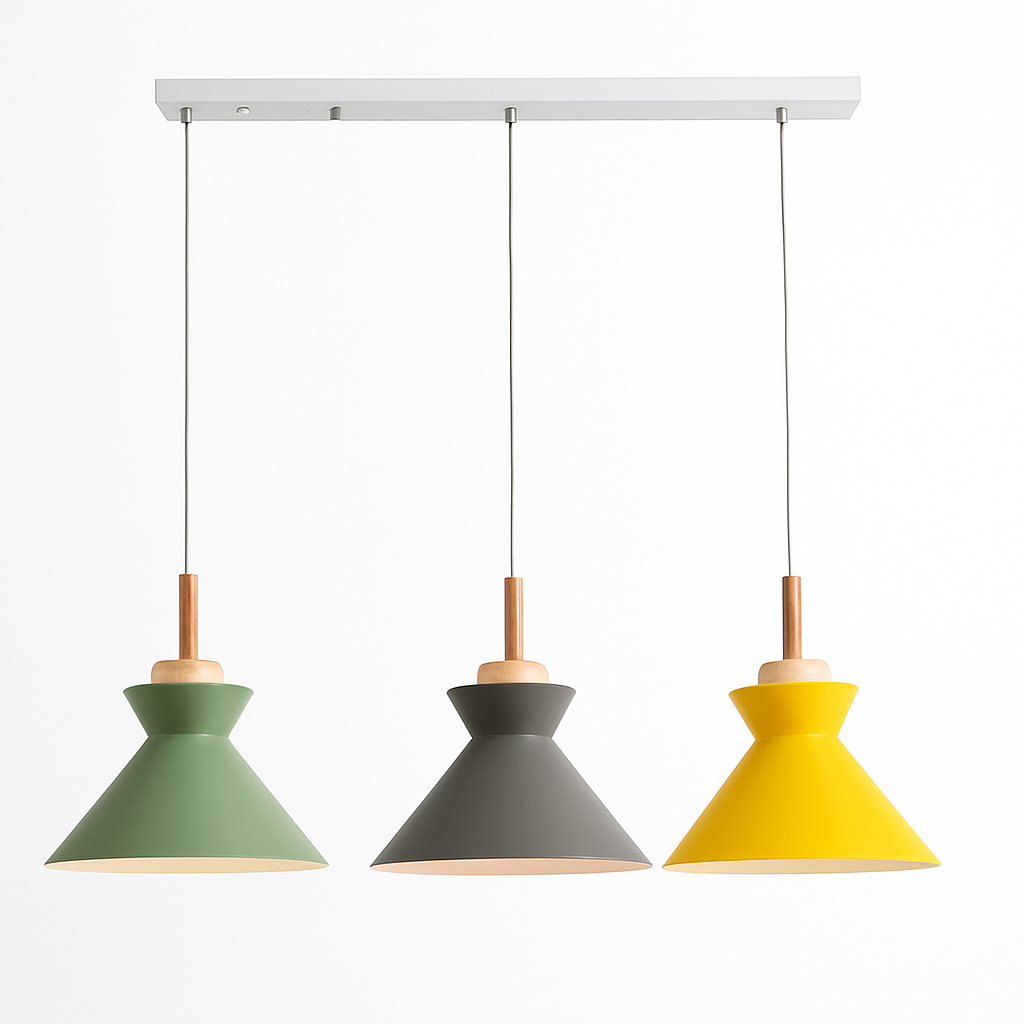 Suspension design moderne à LED de couleur Lampes