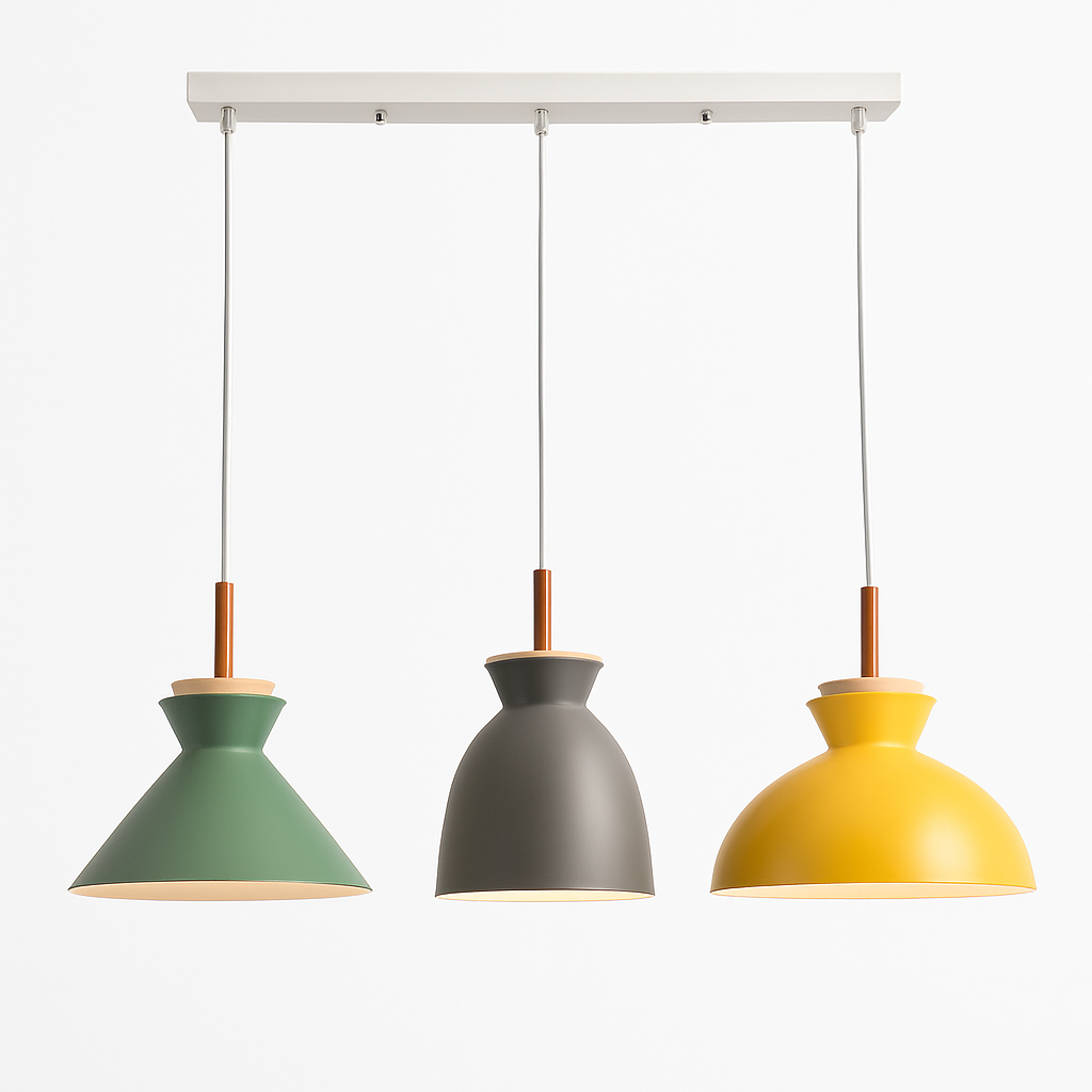Suspension design moderne à LED de couleur Lampes