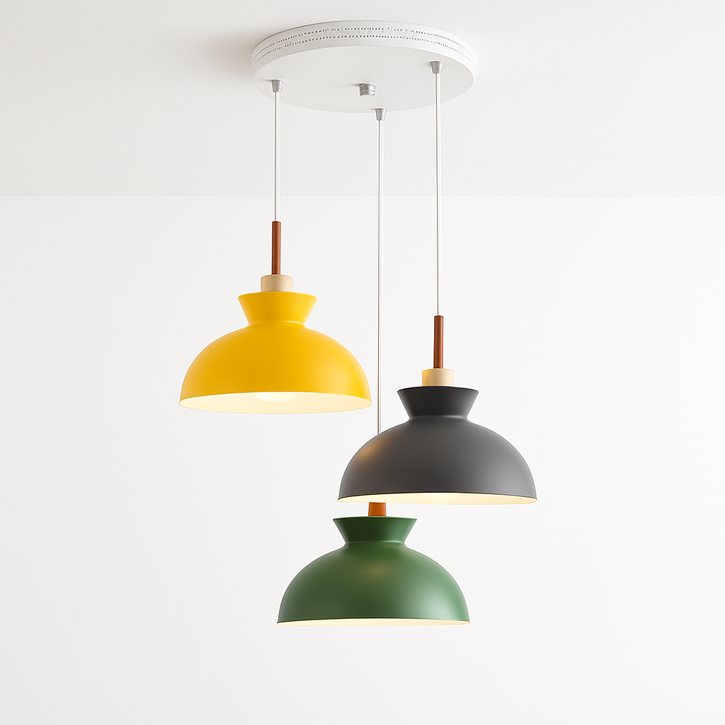Suspension design moderne à LED de couleur Lampes