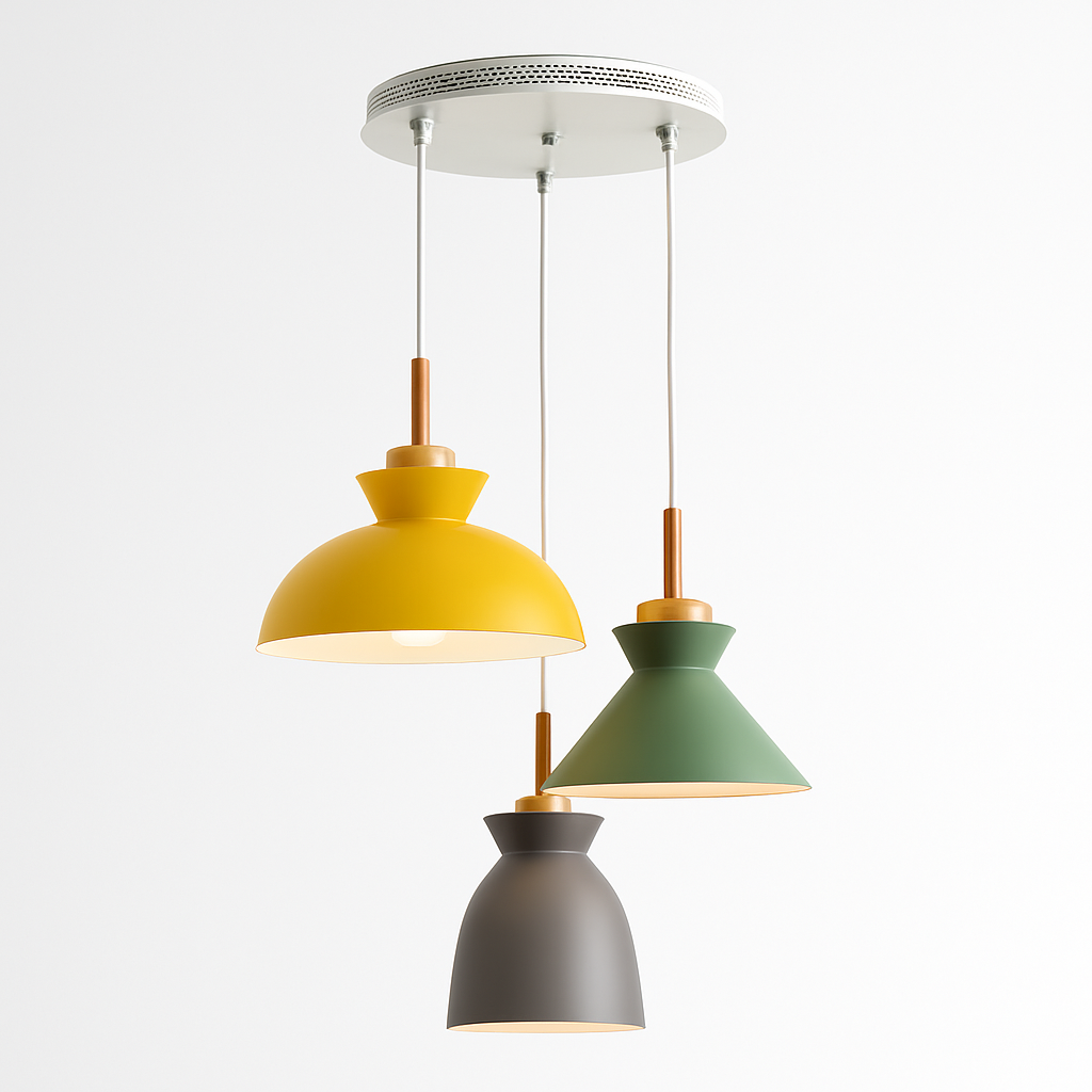 Suspension design moderne à LED de couleur Lampes