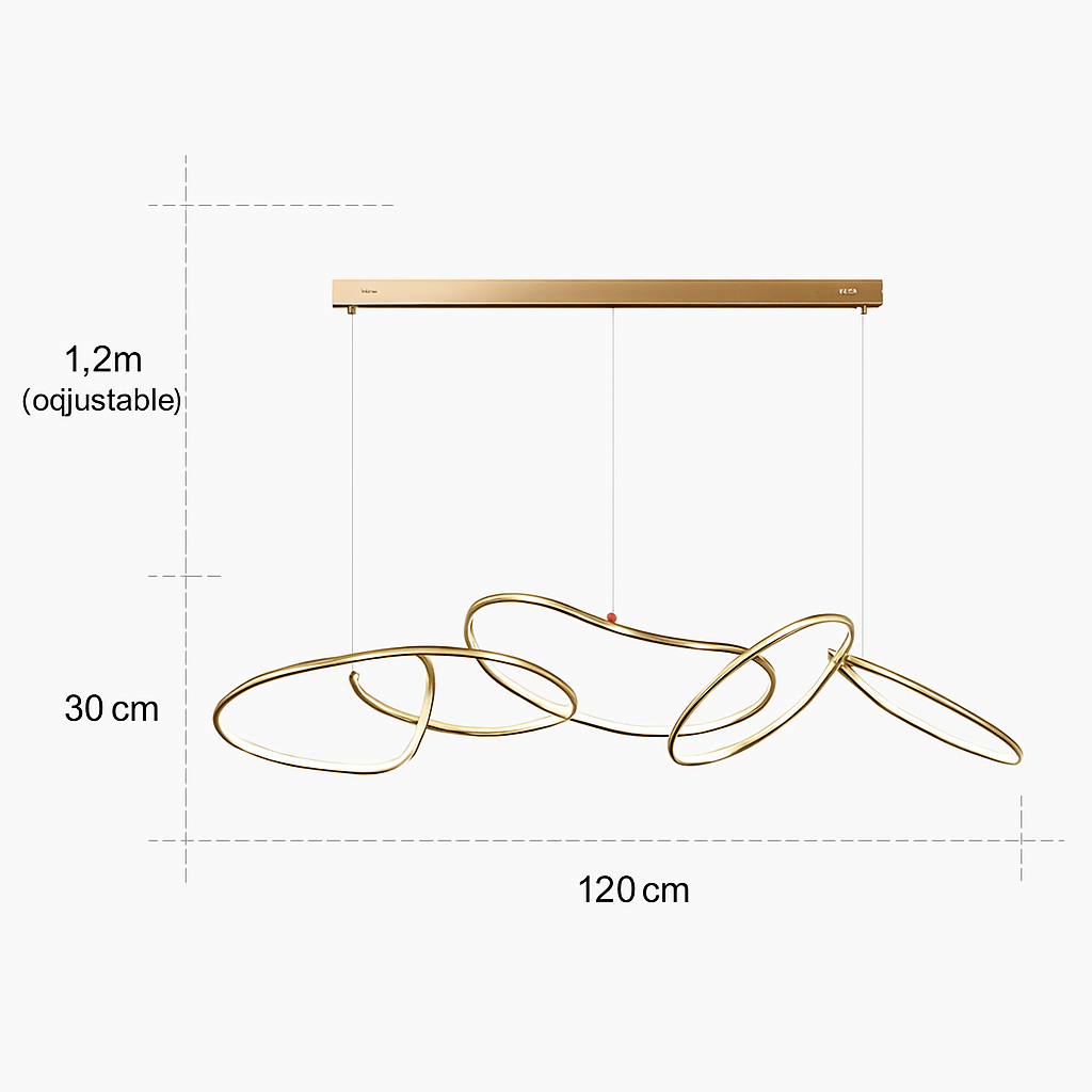 suspension design moderne pour éclairage intérieur élégant