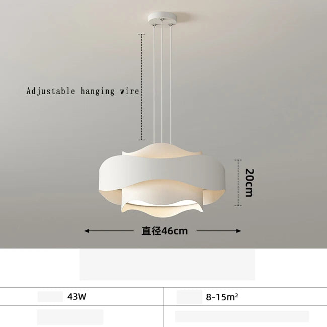 suspension design moderne pour un éclairage décoratif intérieur