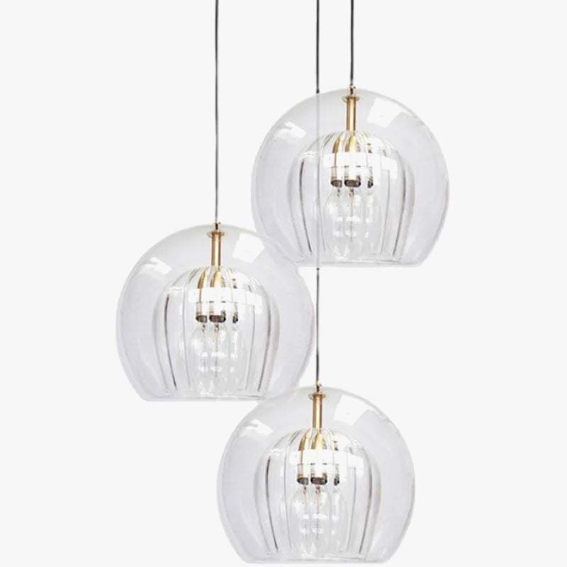 suspension design nordique en verre décorative moderne