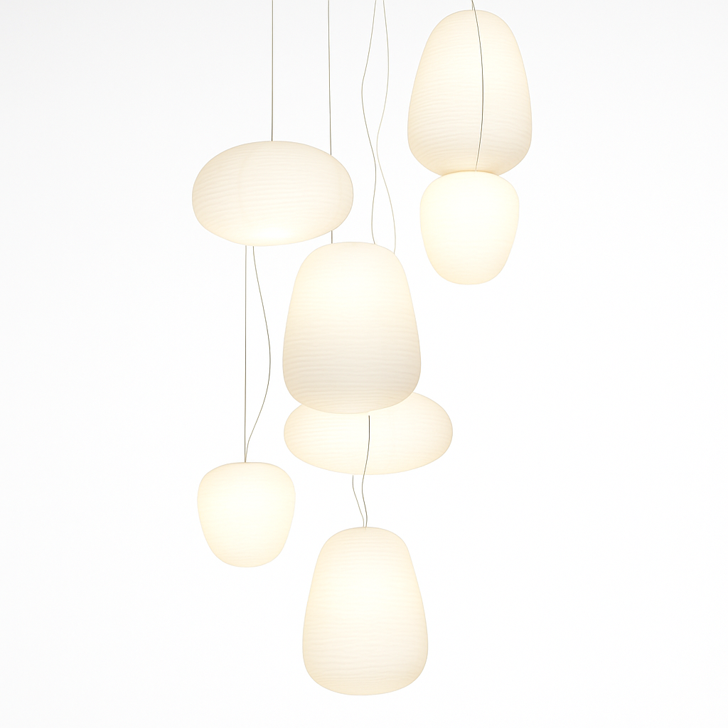 suspension design nordique en verre pour décoration intérieure