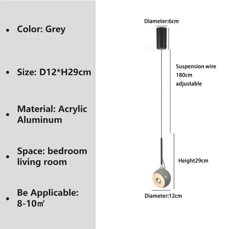 suspension design nordique led décoration intérieure idéale pour étude