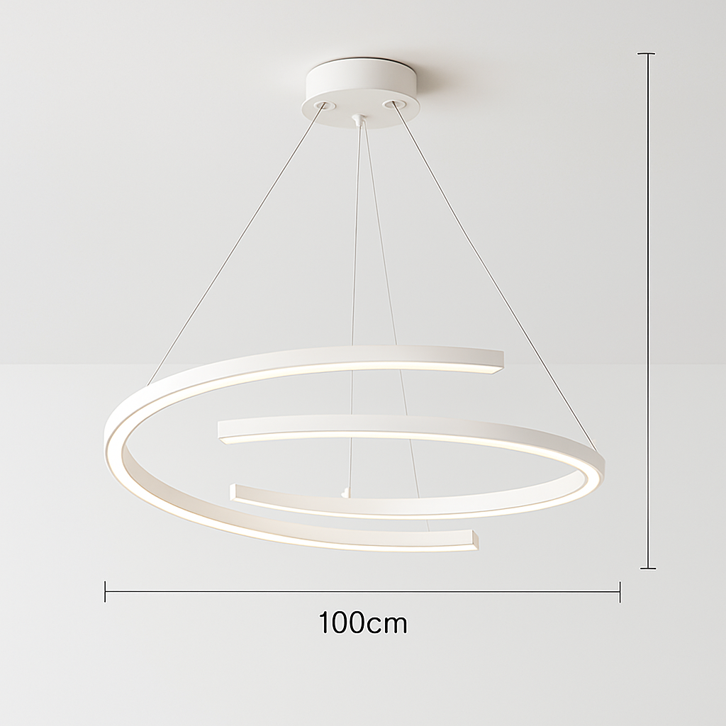 suspension design nordique moderne simple anneau luminaire