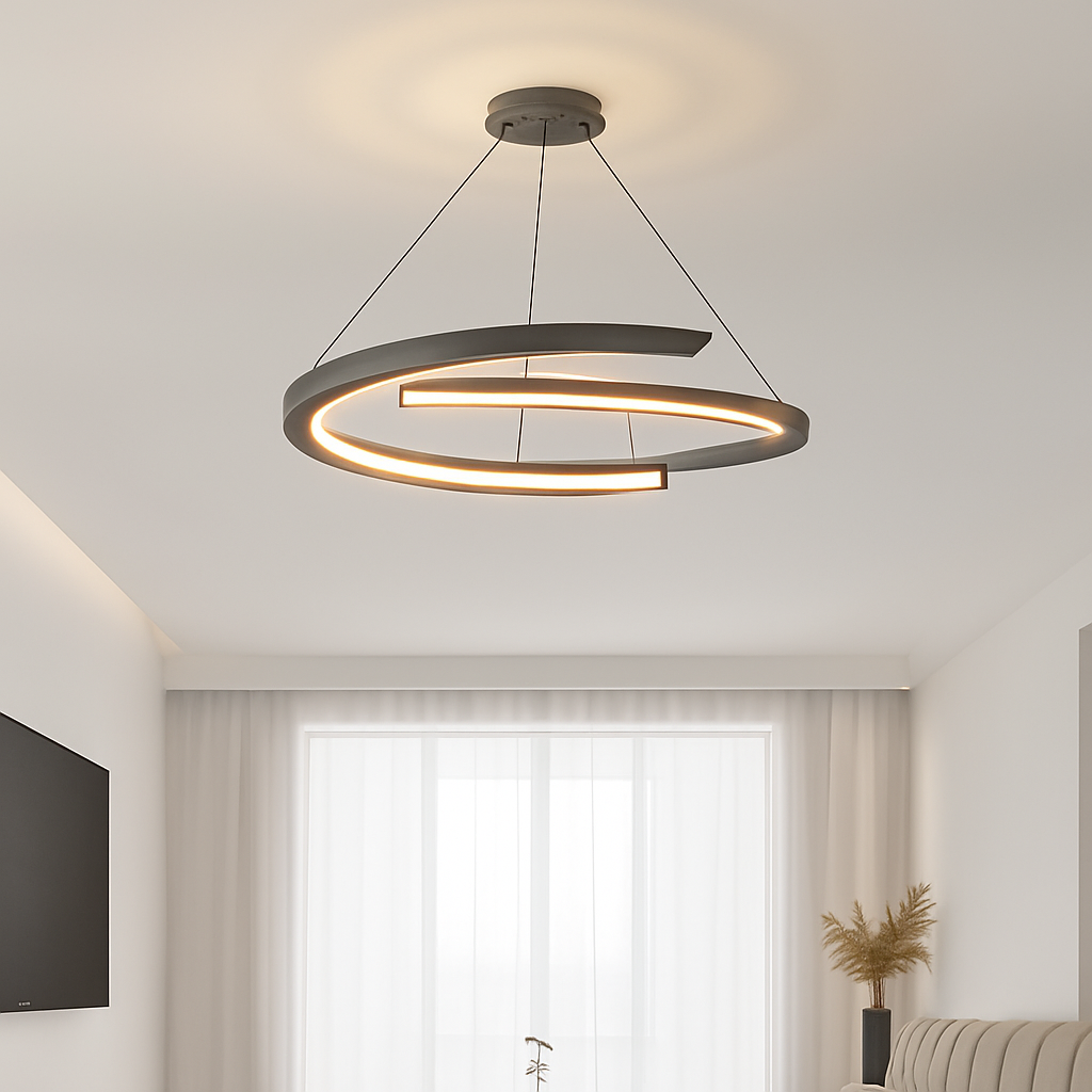 suspension design nordique moderne simple anneau luminaire