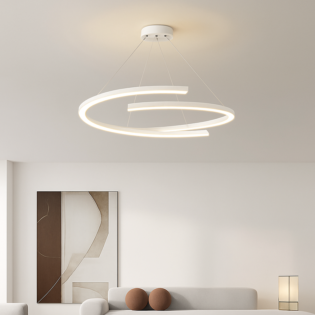 suspension design nordique moderne simple anneau luminaire