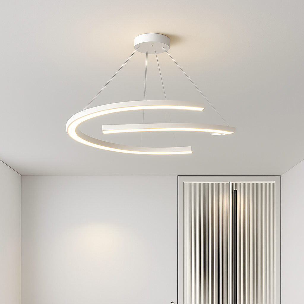 suspension design nordique moderne simple anneau luminaire