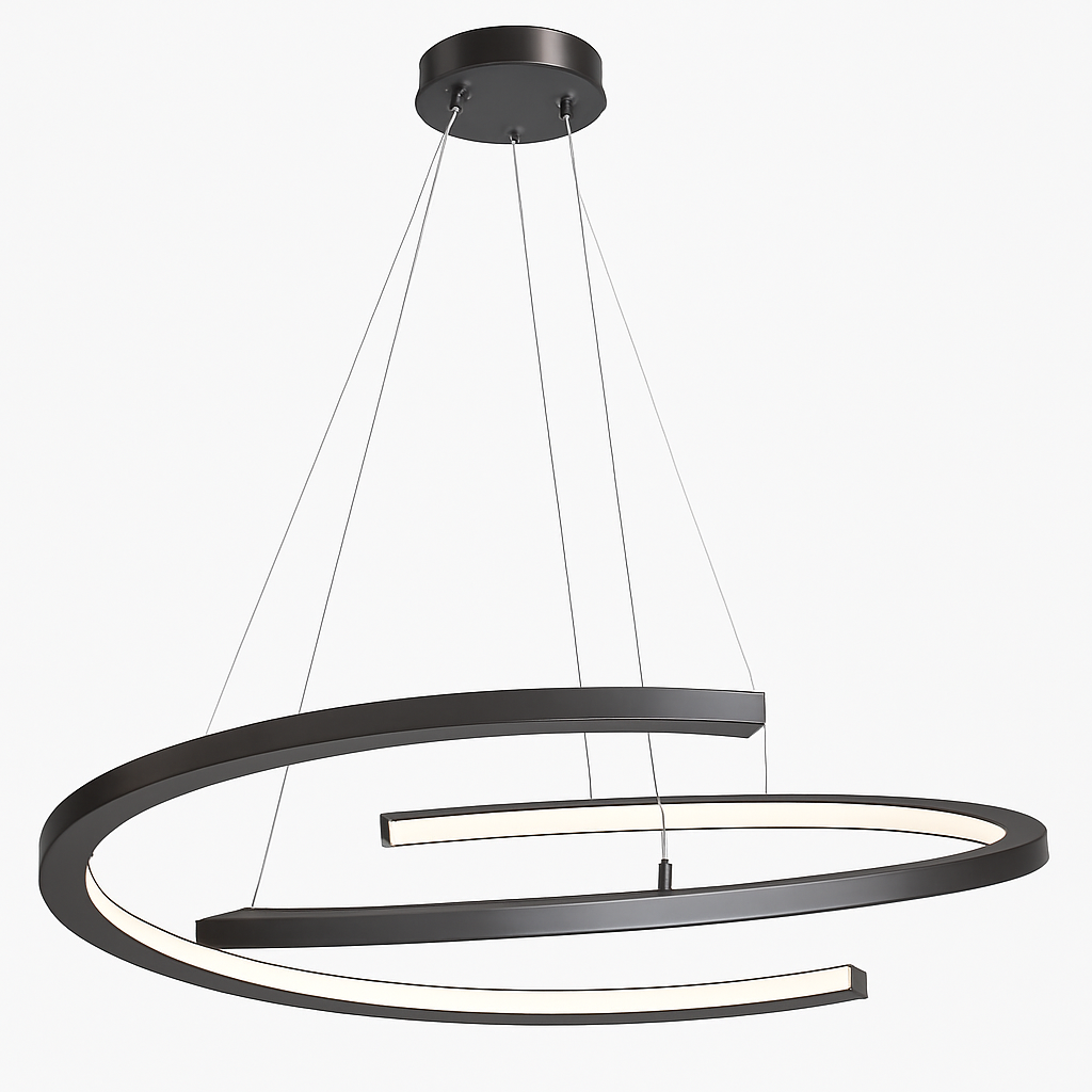suspension design nordique moderne simple anneau luminaire