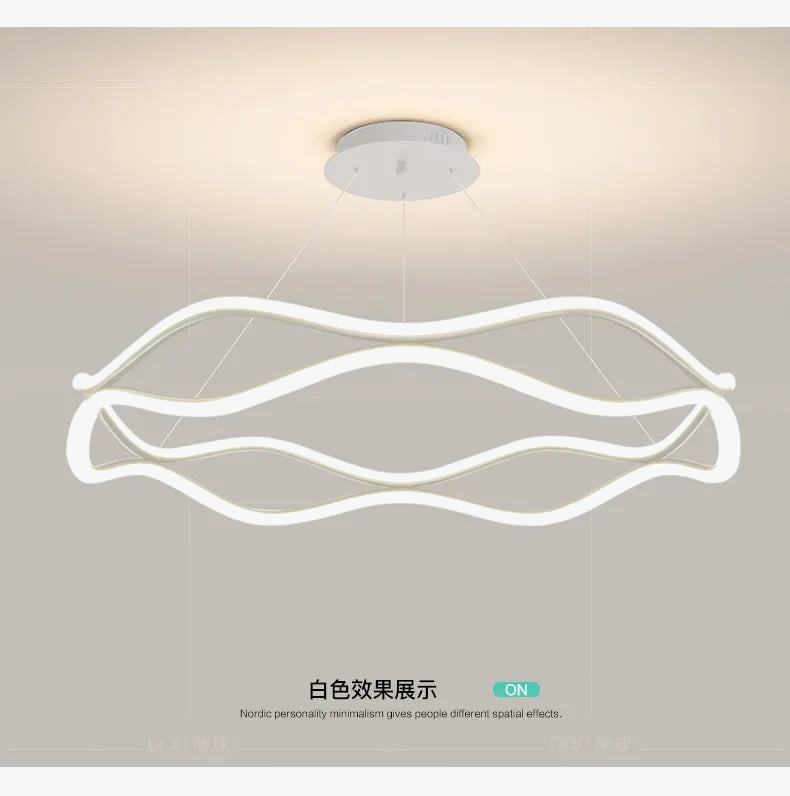 suspension design nordique simple ligne pour ménage