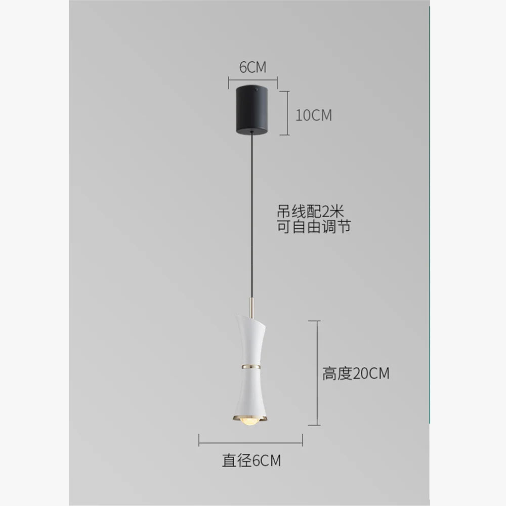 suspension design postmoderne en led pour intérieur élégant