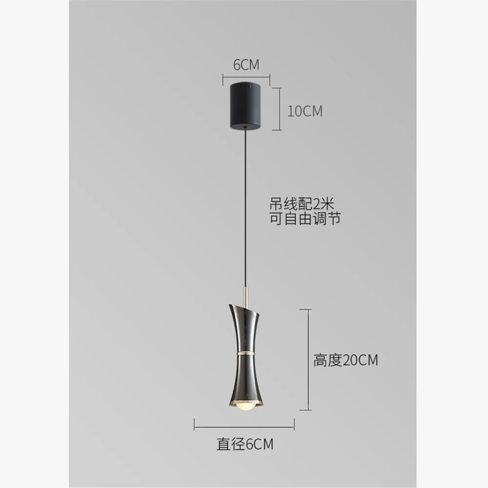 suspension design postmoderne en led pour intérieur élégant