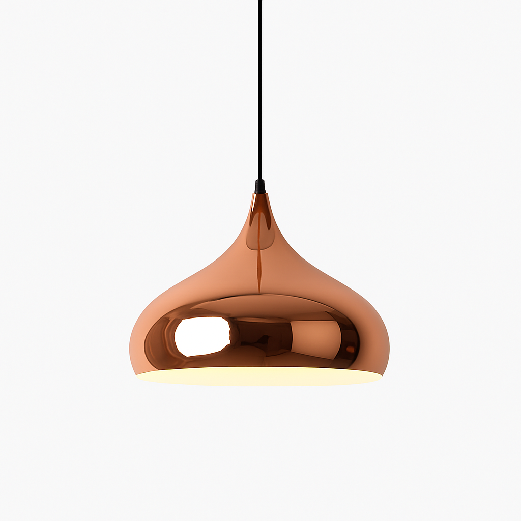 Suspension design rose gold de plusieurs formes