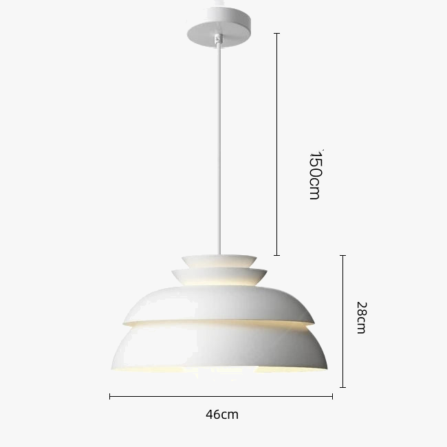 suspension design scandinave moderne à led