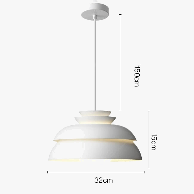 suspension design scandinave moderne à led