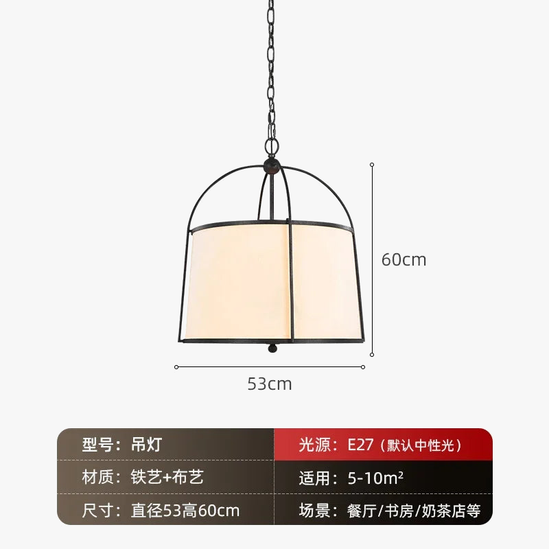 suspension dorée et noire pour restaurant japonais moderne
