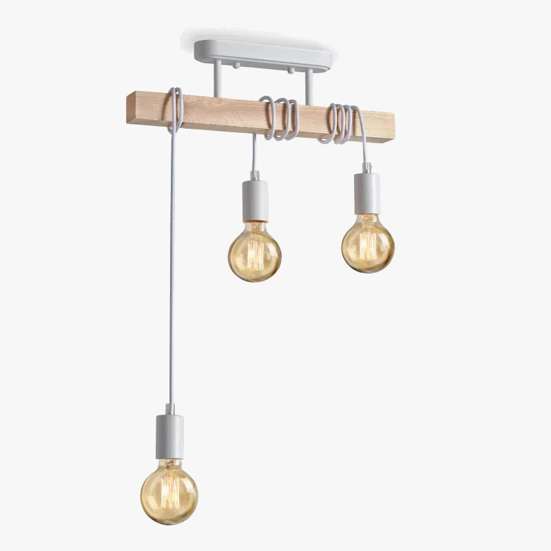 suspension double usage en bois art américain rétro décoratif