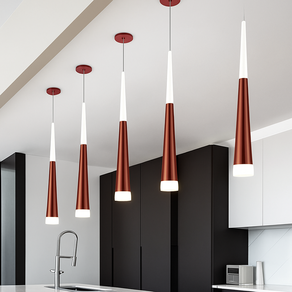 suspension en aluminium acrylique pour cuisine et bar