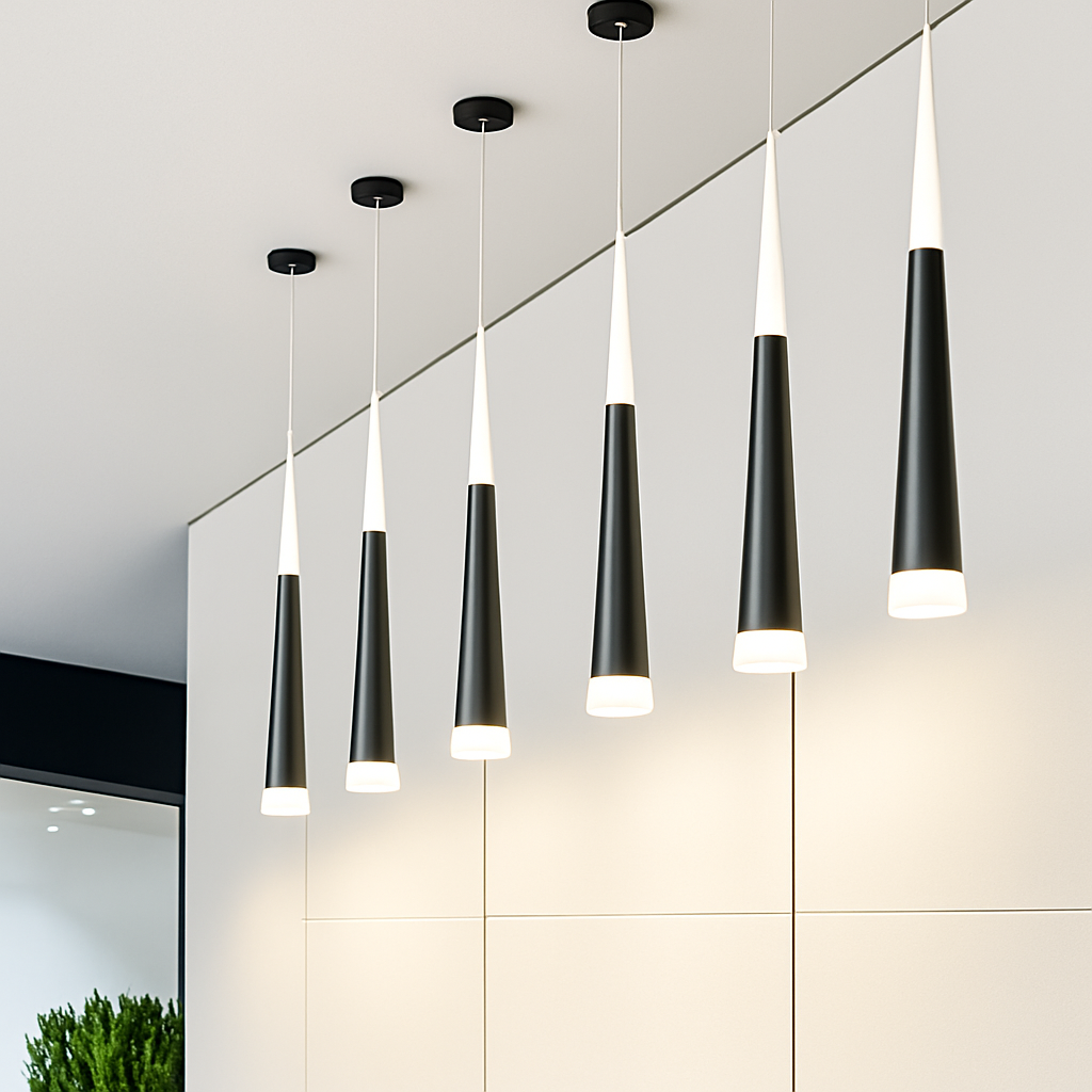 suspension en aluminium acrylique pour cuisine et bar
