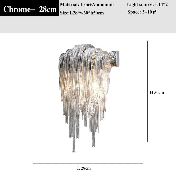 suspension en aluminium avec éclairage led moderne intérieur