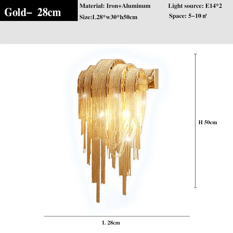 suspension en aluminium avec éclairage led moderne intérieur