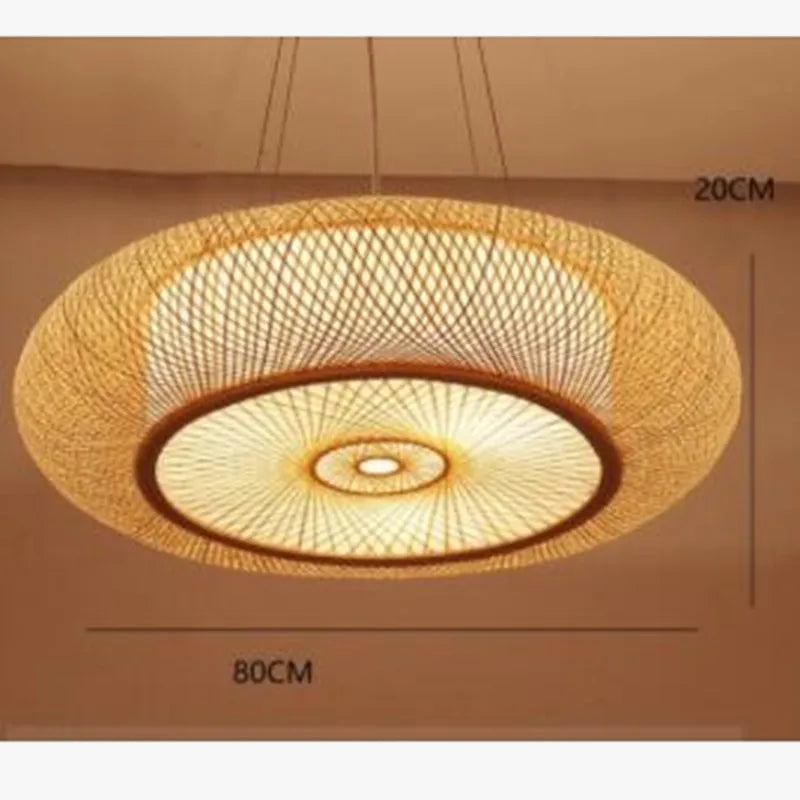 suspension en bambou moderne style chinois pour décoration intérieure