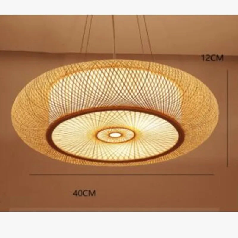 suspension en bambou moderne style chinois pour décoration intérieure