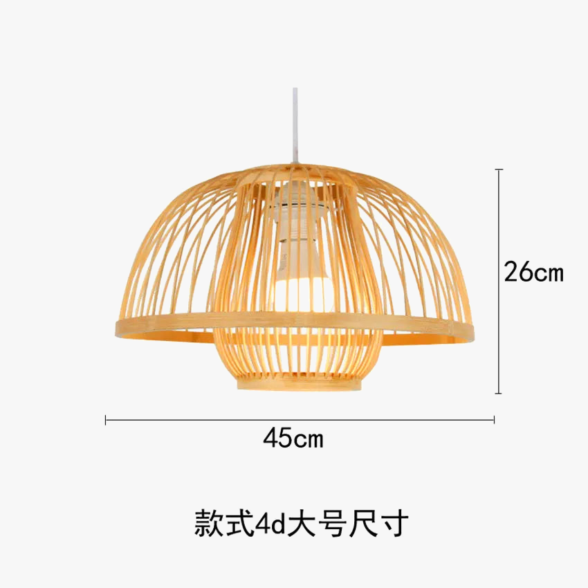 suspension en bois chinois design lumineux pour restaurant japonais