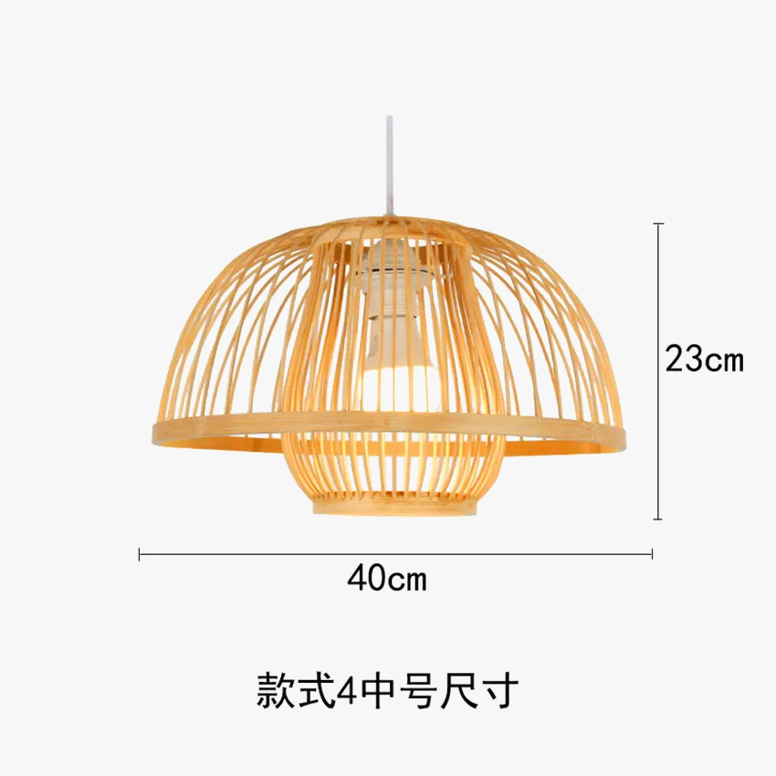 suspension en bois chinois design lumineux pour restaurant japonais
