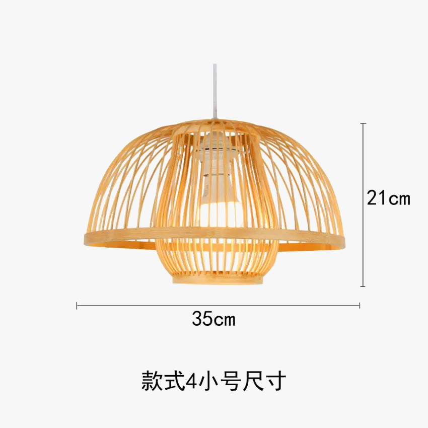 suspension en bois chinois design lumineux pour restaurant japonais