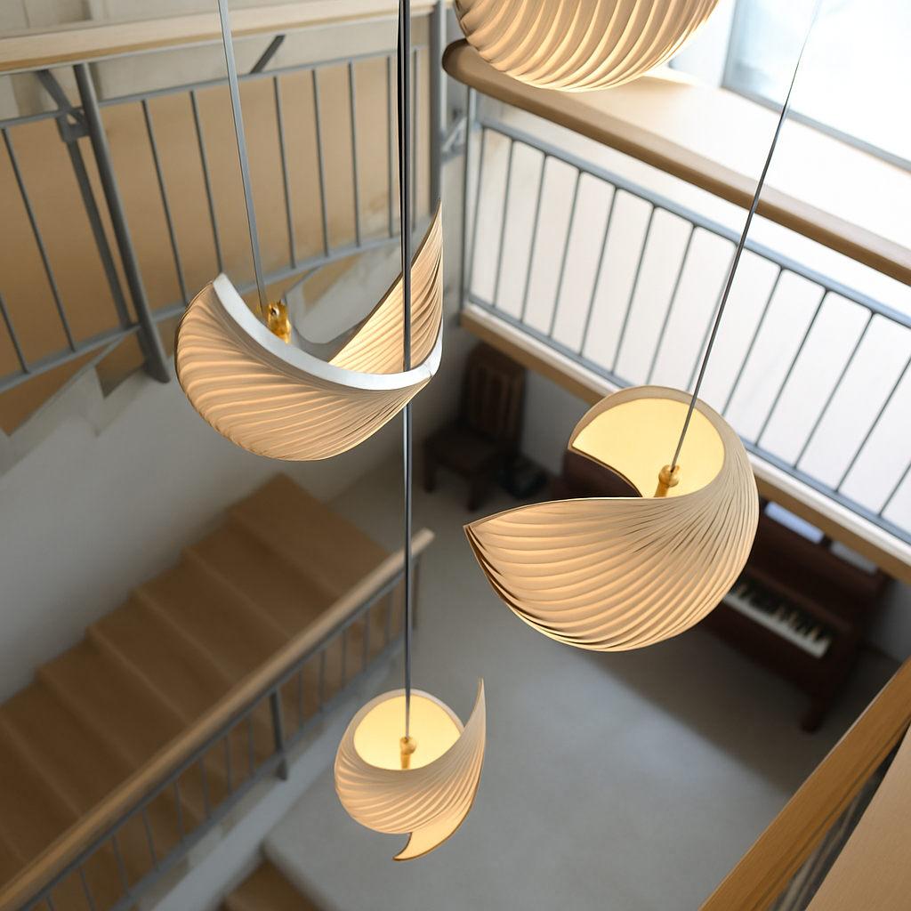 Suspension en bois de style nordique
