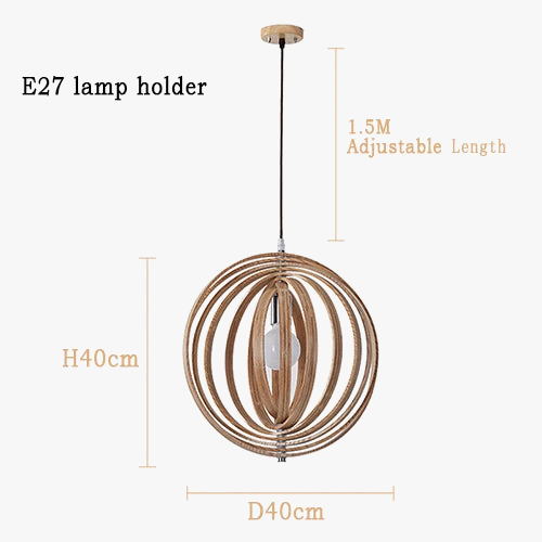 suspension en bois design nordique pour restaurant
