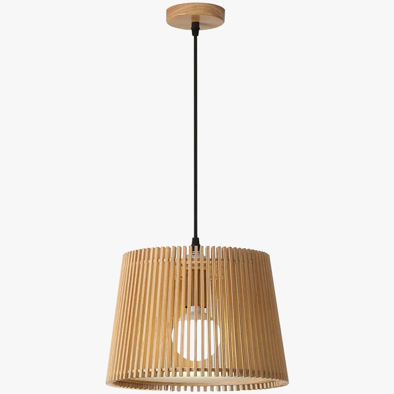 suspension en bois massif design moderne pour décoration intérieure
