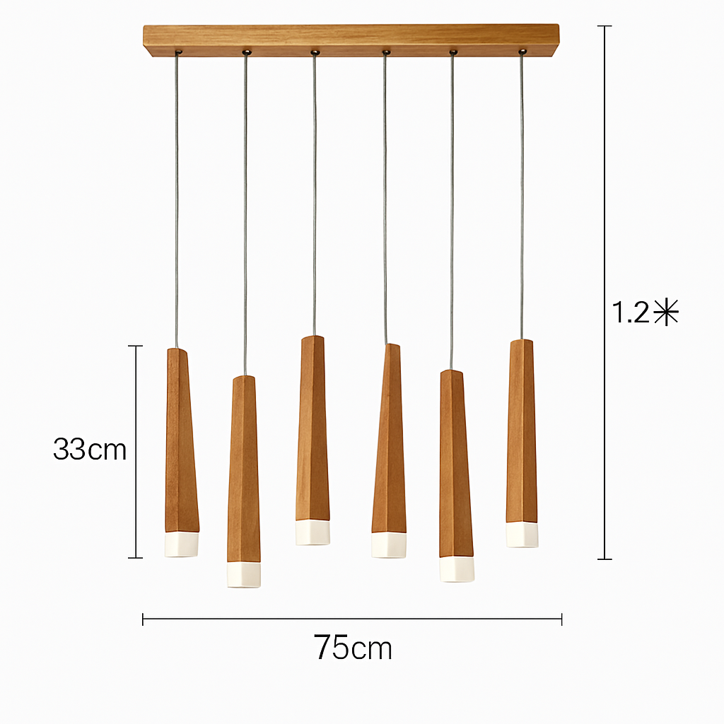Suspension en bois moderne