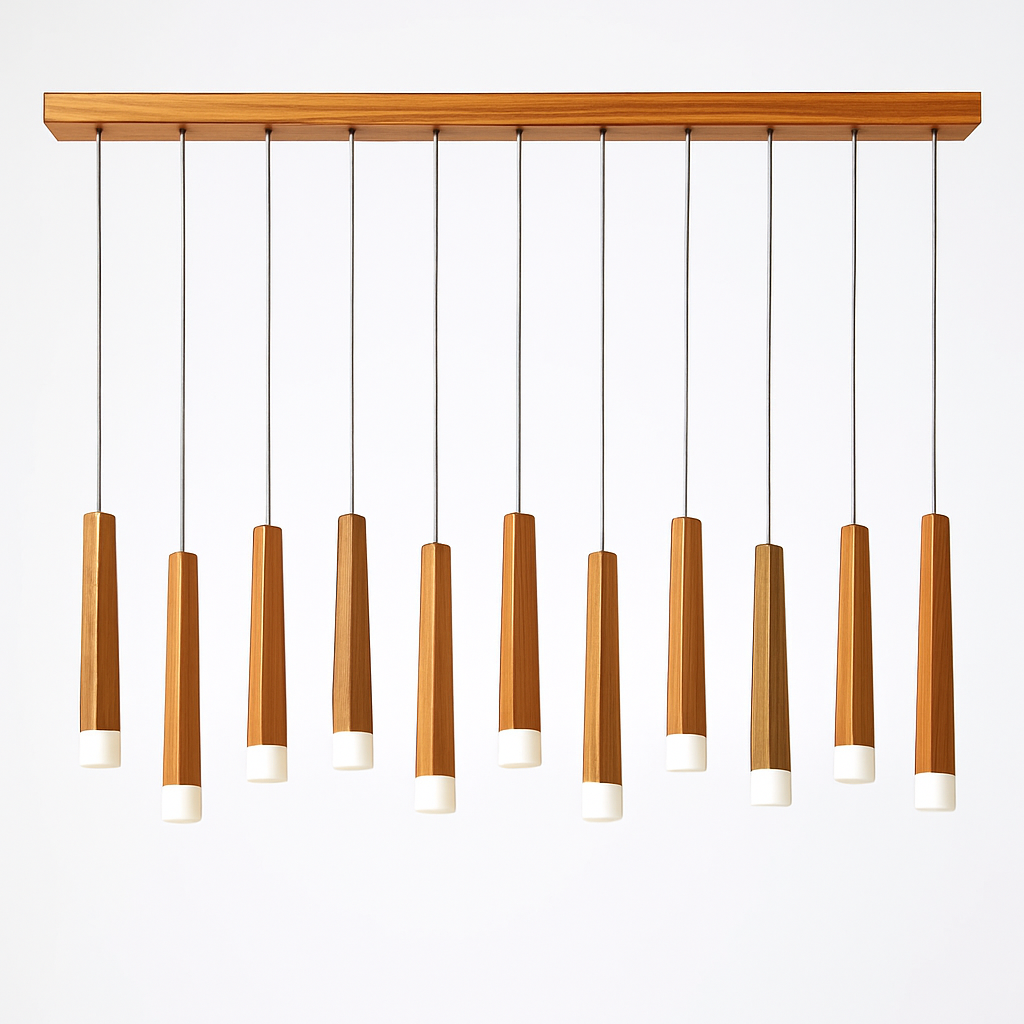 Suspension en bois moderne