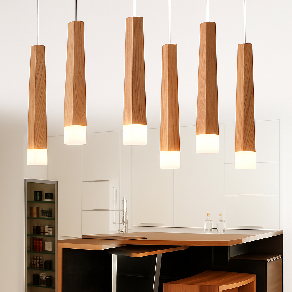 Suspension en bois moderne