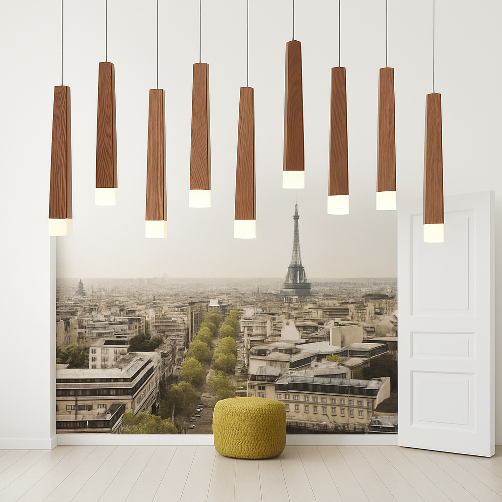 Suspension en bois moderne