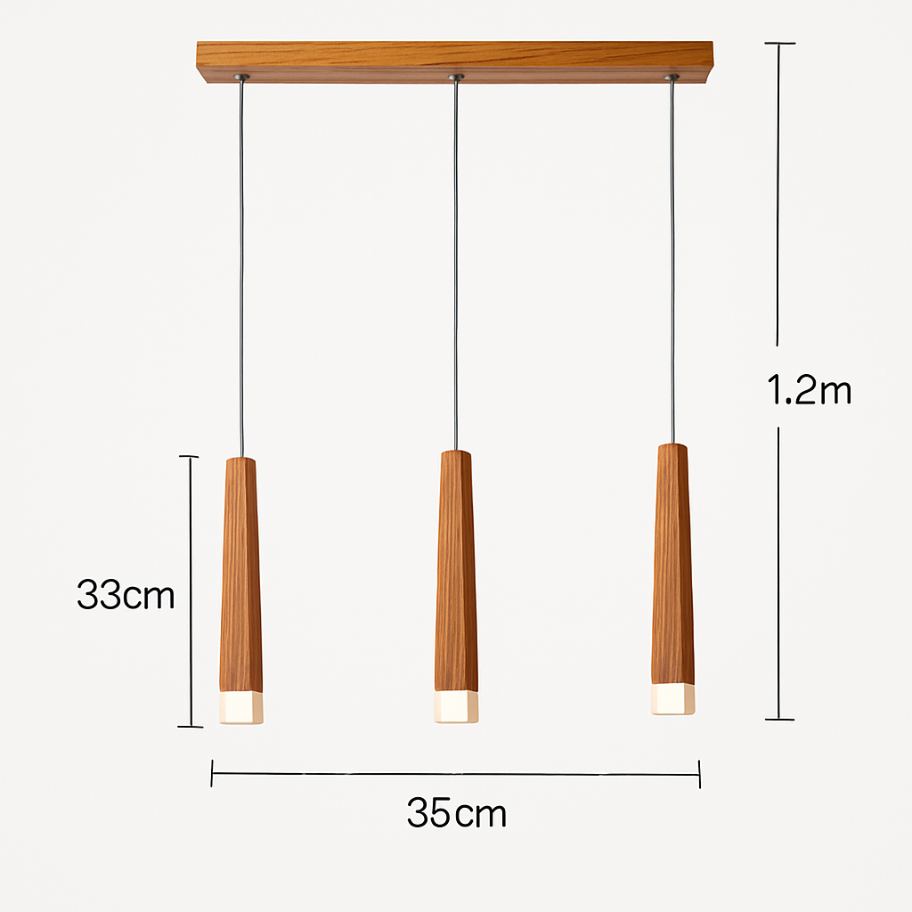 Suspension en bois moderne