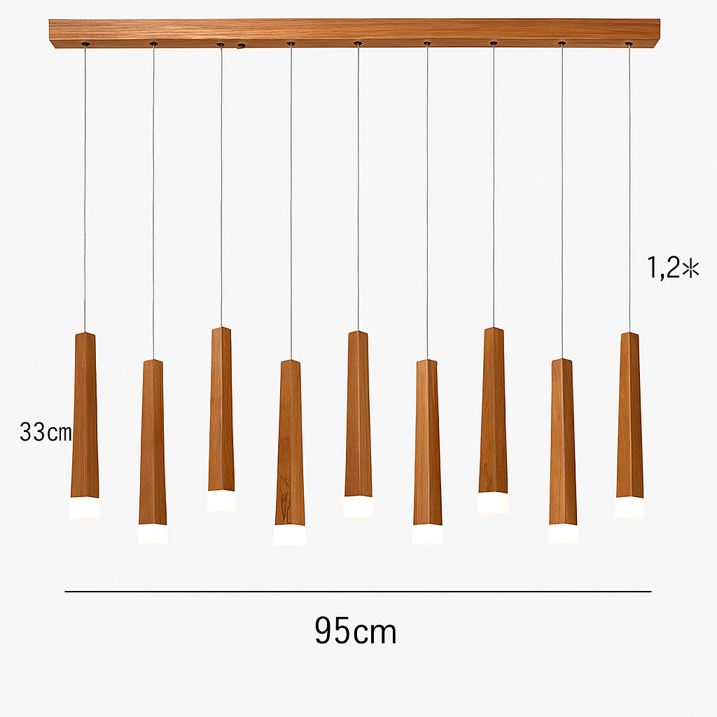 Suspension en bois moderne