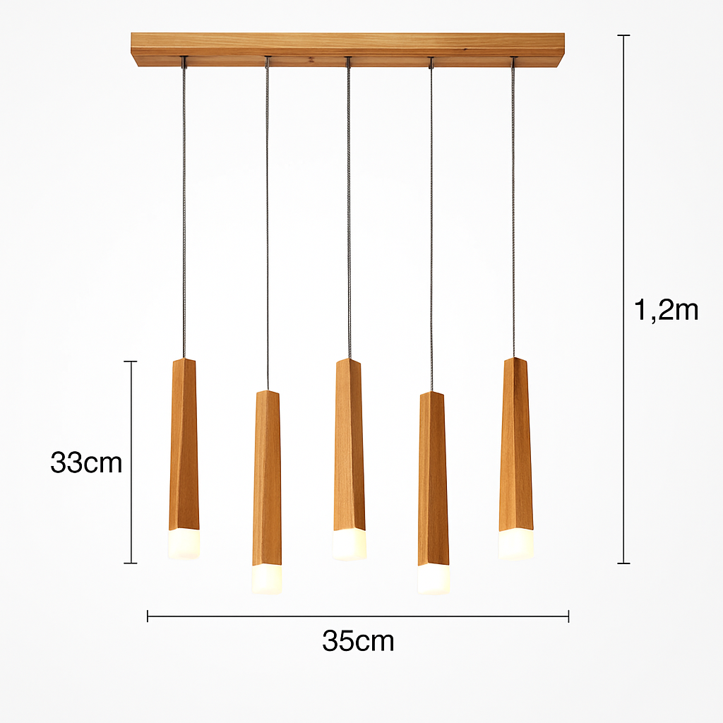 Suspension en bois moderne