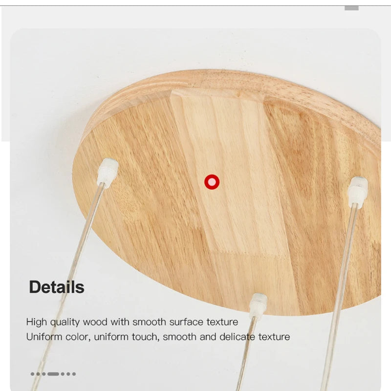 suspension en bois moderne pour décoration intérieure élégante