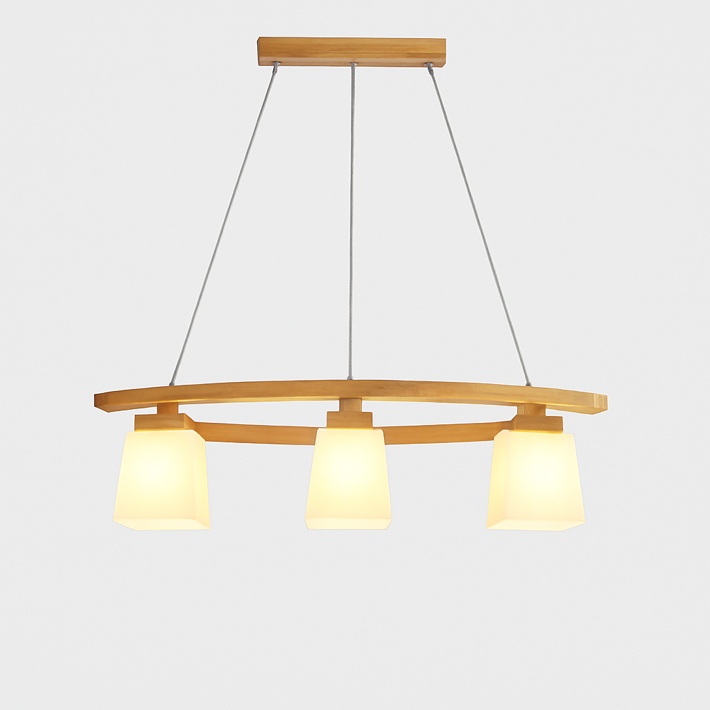 Suspension en bois nordique LED lampes suspendues modernes pour salle à manger salon cuisine Bar café lampe suspendue de Style japonais