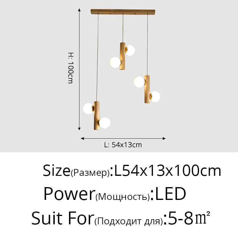 suspension en bois post-modernes simplicité éclairage