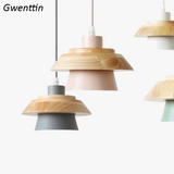 suspension en bois pour éclairage moderne et décoration