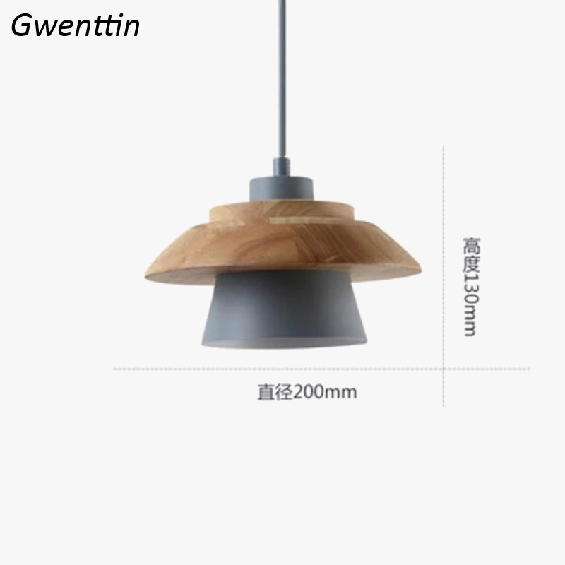 suspension en bois pour éclairage moderne et décoration