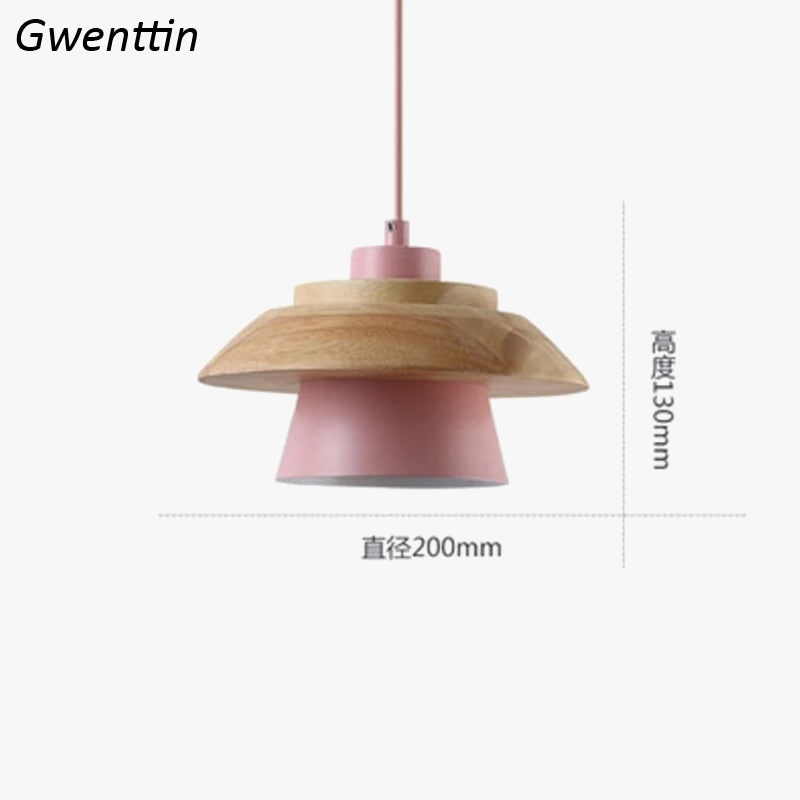 suspension en bois pour éclairage moderne et décoration